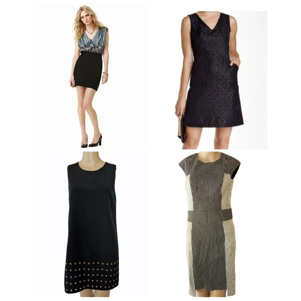4 Designer Dresses Size 4 - Twelfth Street Max Studio Vince Camuto Artelier